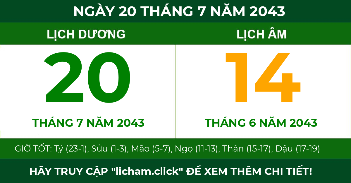 lịch âm ngày 20 tháng 7 năm 2043
