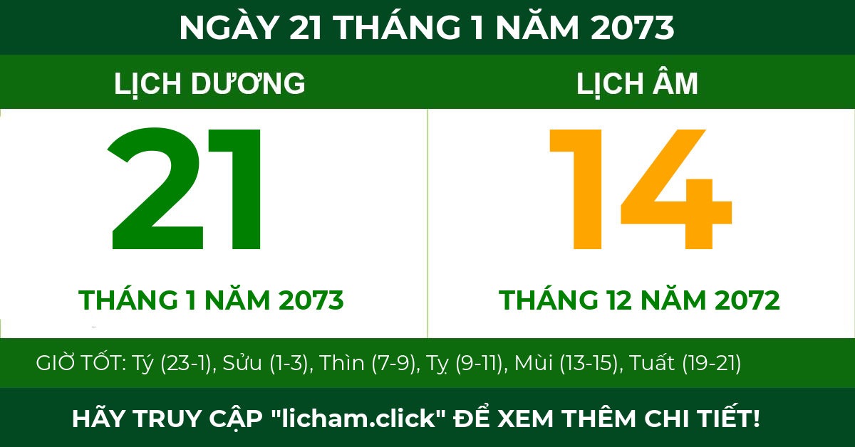 lịch âm ngày 21 tháng 1 năm 2073