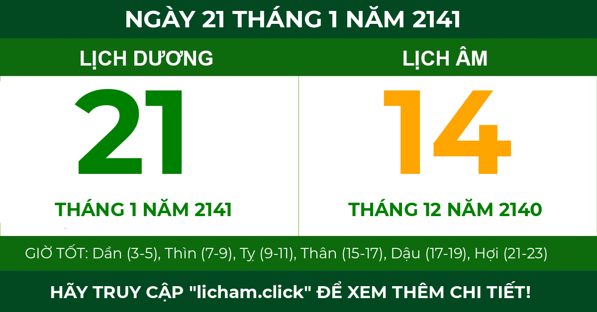 lịch âm ngày 21 tháng 1 năm 2141