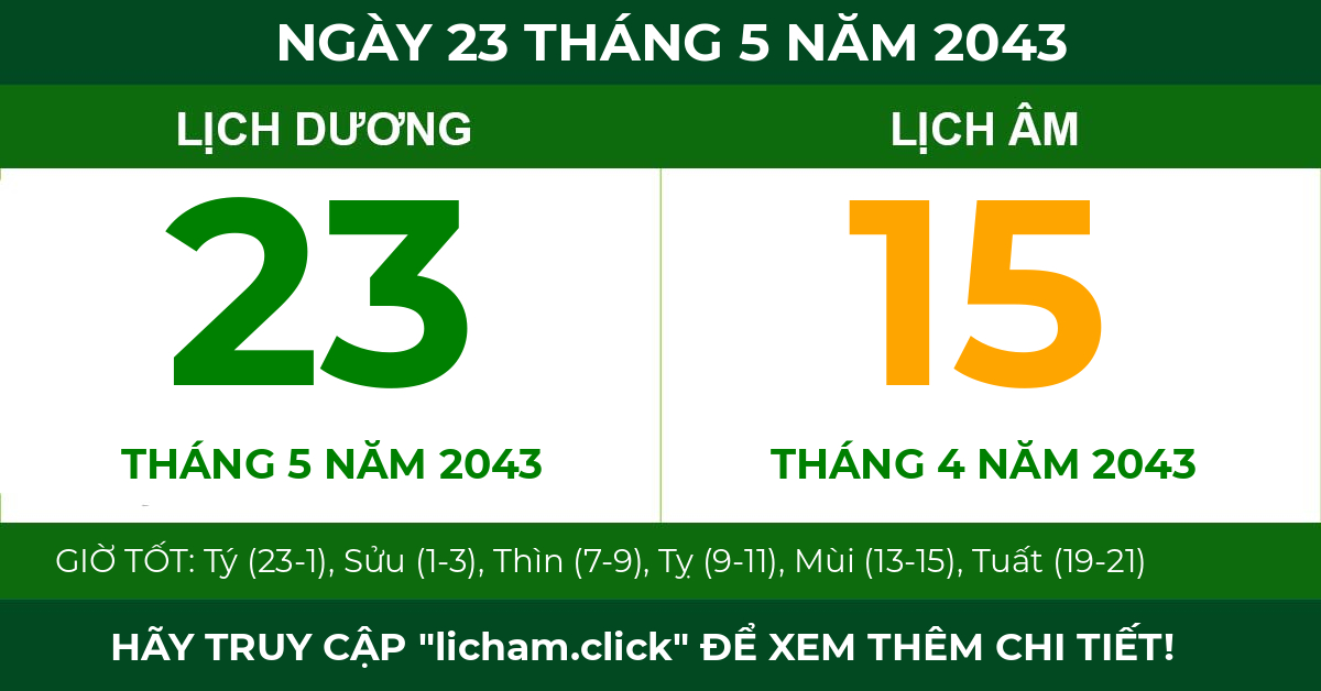 lịch âm ngày 23 tháng 5 năm 2043