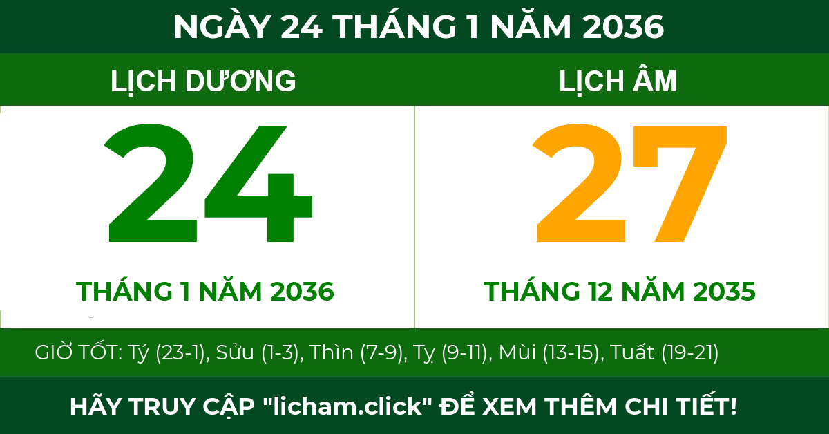lịch âm ngày 24 tháng 1 năm 2036