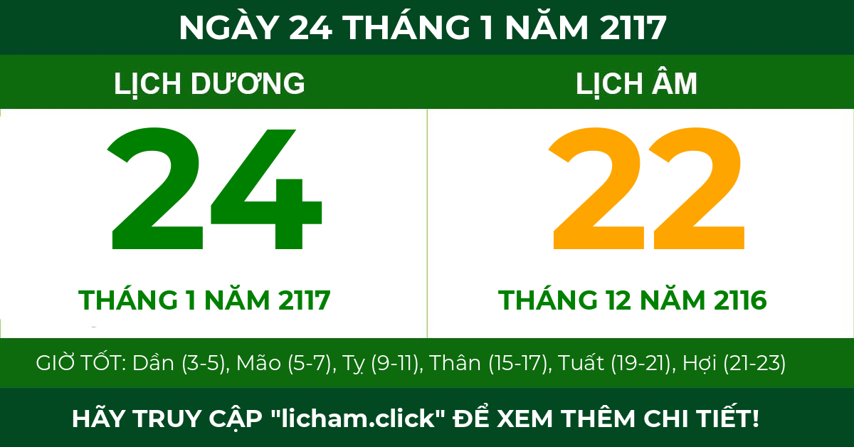 lịch âm ngày 24 tháng 1 năm 2117