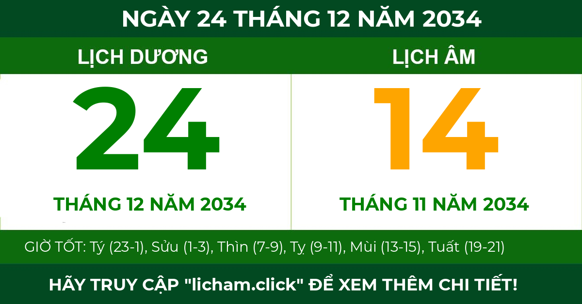 lịch âm ngày 24 tháng 12 năm 2034