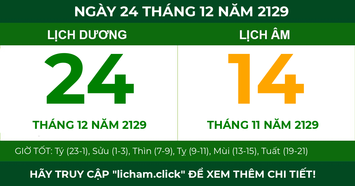 lịch âm ngày 24 tháng 12 năm 2129