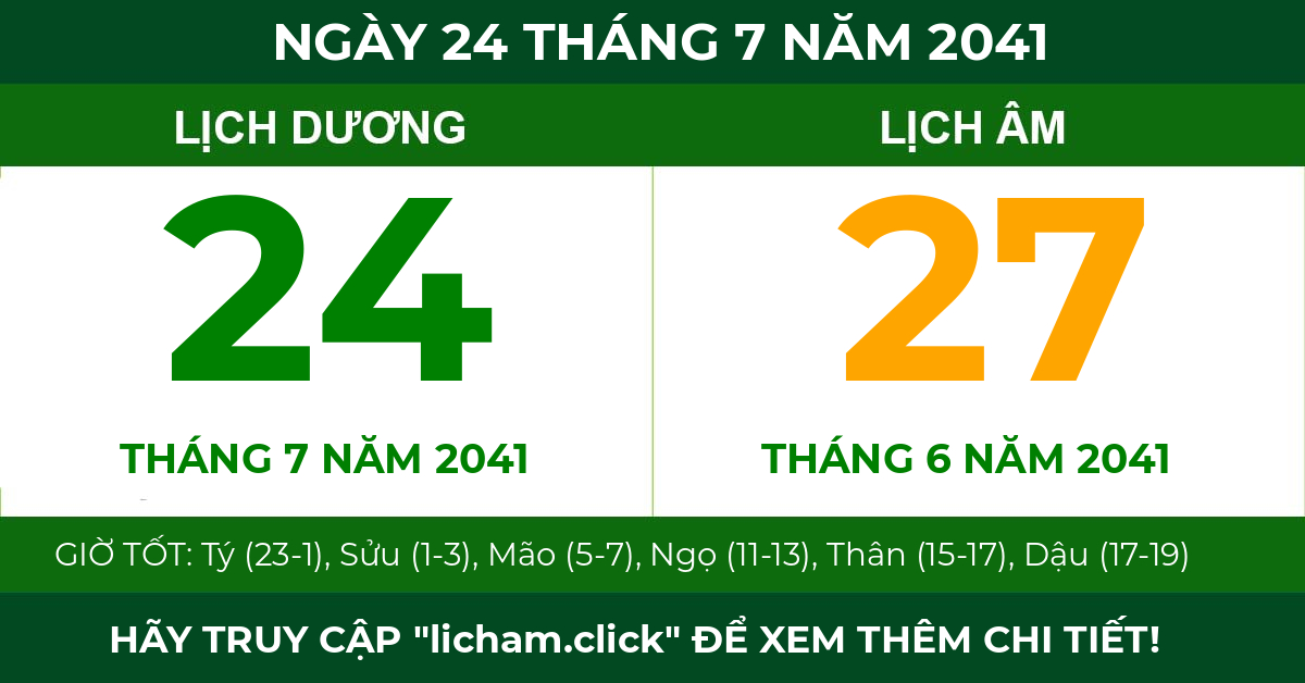 lịch âm ngày 24 tháng 7 năm 2041