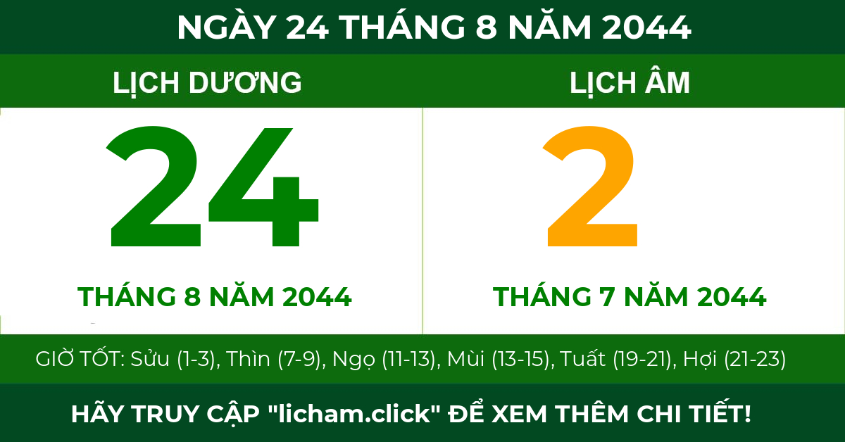 lịch âm ngày 24 tháng 8 năm 2044