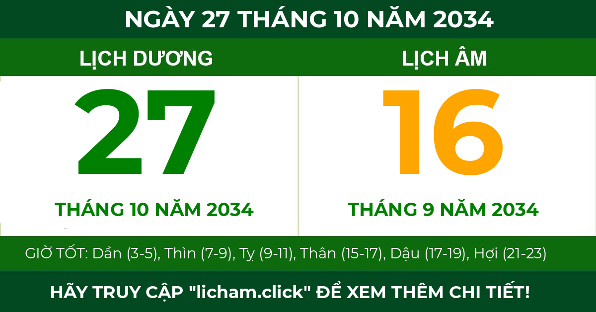 lịch âm ngày 27 tháng 10 năm 2034