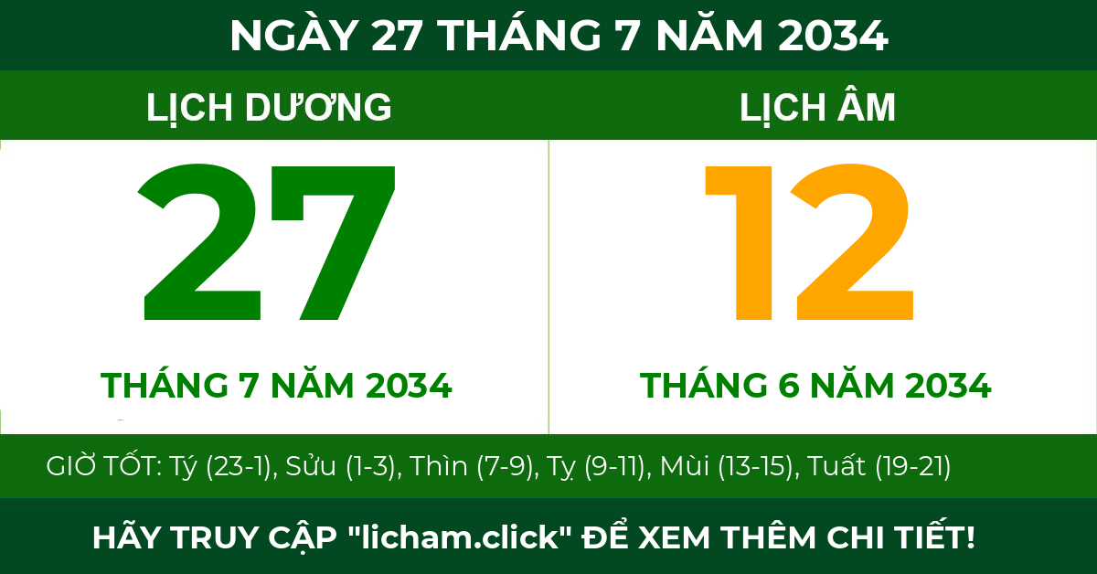 lịch âm ngày 27 tháng 7 năm 2034