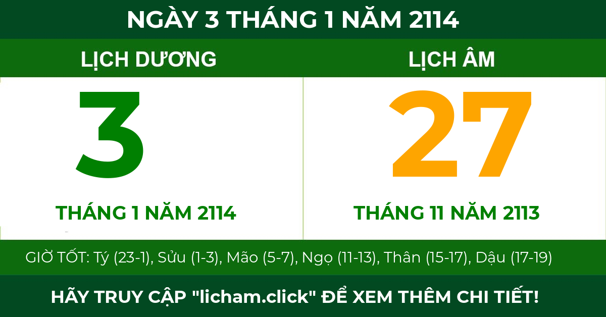lịch âm ngày 3 tháng 1 năm 2114