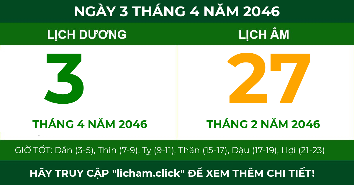 lịch âm ngày 3 tháng 4 năm 2046