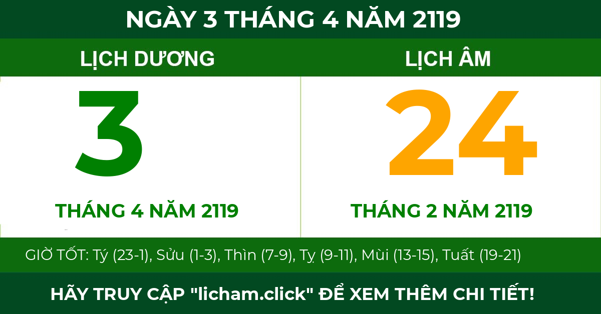 lịch âm ngày 3 tháng 4 năm 2119