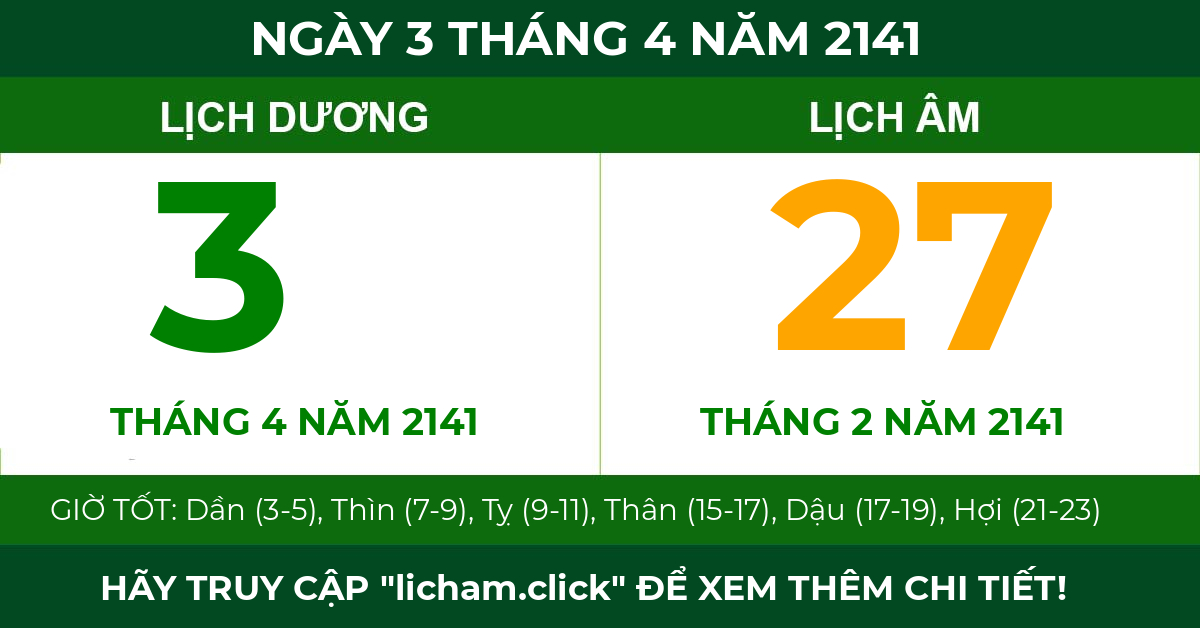 lịch âm ngày 3 tháng 4 năm 2141