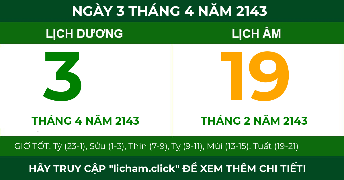 lịch âm ngày 3 tháng 4 năm 2143