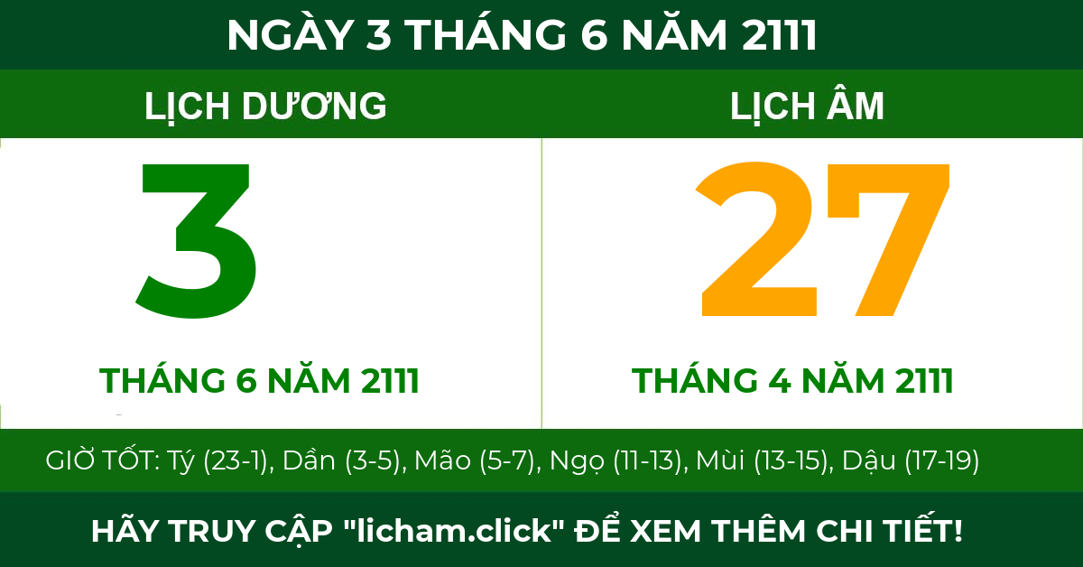 lịch âm ngày 3 tháng 6 năm 2111