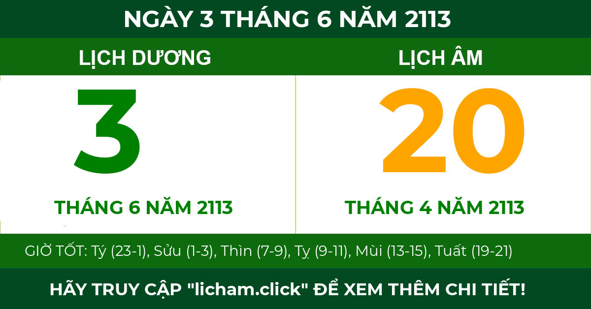 lịch âm ngày 3 tháng 6 năm 2113