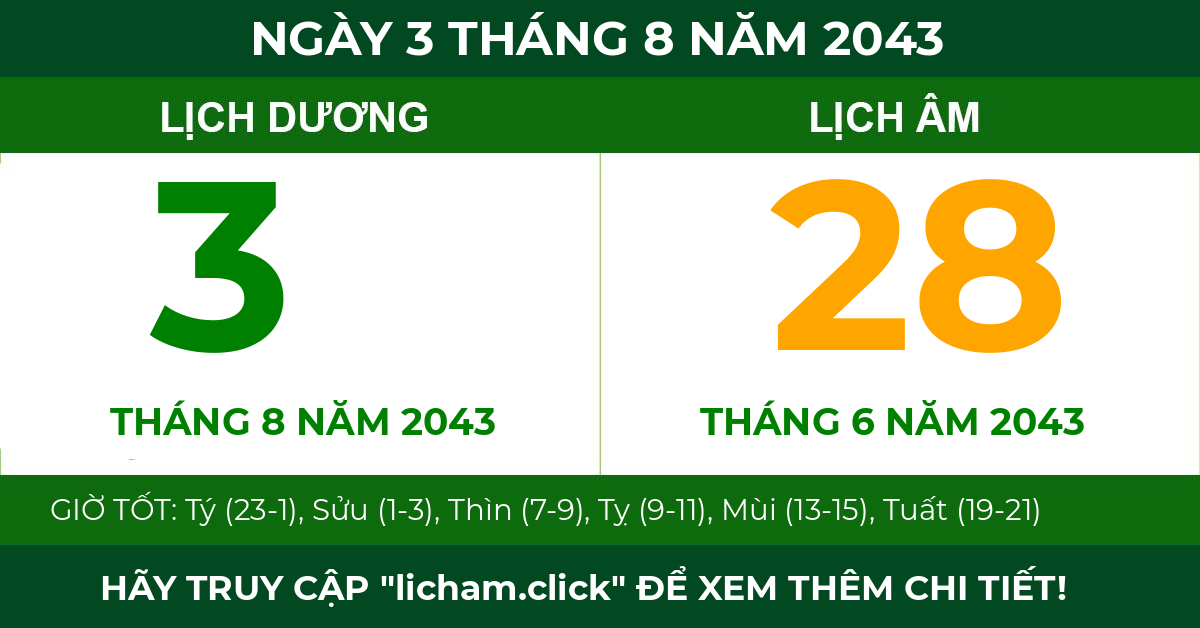 lịch âm ngày 3 tháng 8 năm 2043
