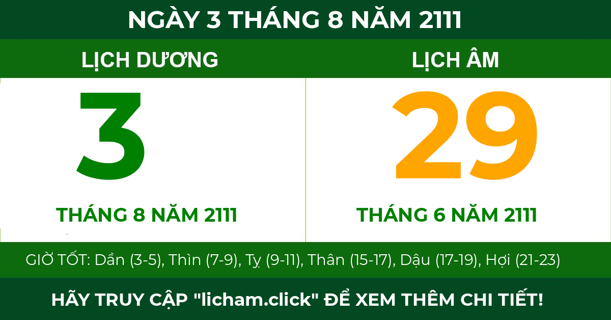 lịch âm ngày 3 tháng 8 năm 2111