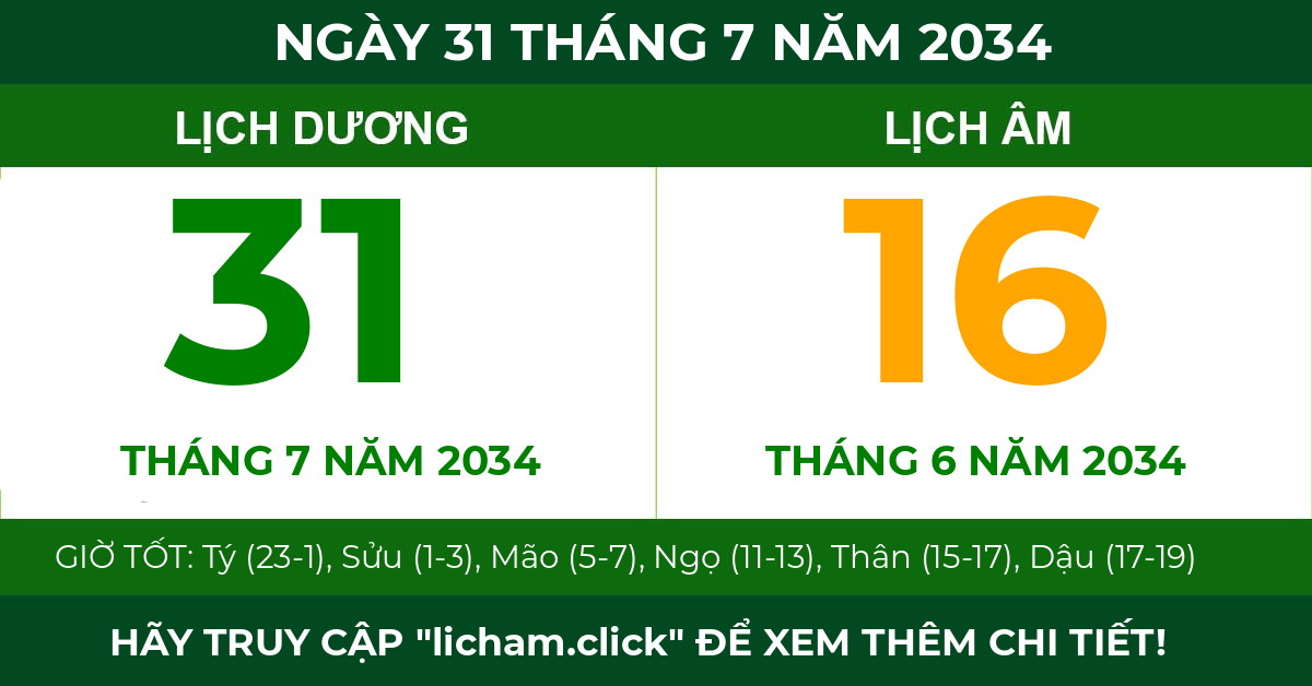 lịch âm ngày 31 tháng 7 năm 2034