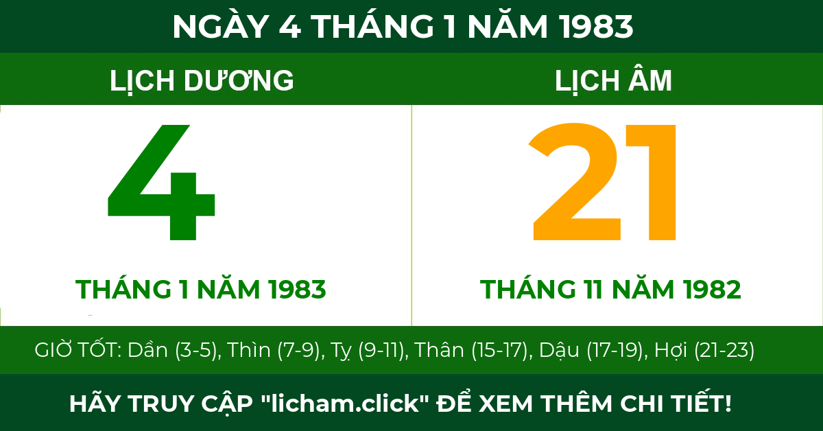 lịch âm ngày 4 tháng 1 năm 1983