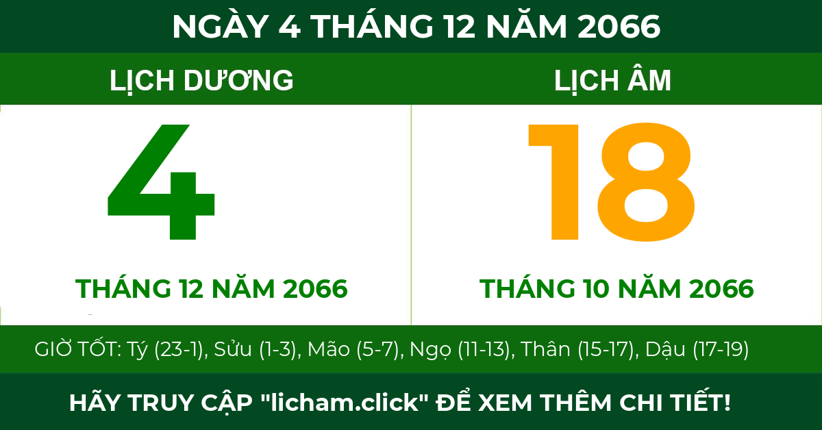 lịch âm ngày 4 tháng 12 năm 2066