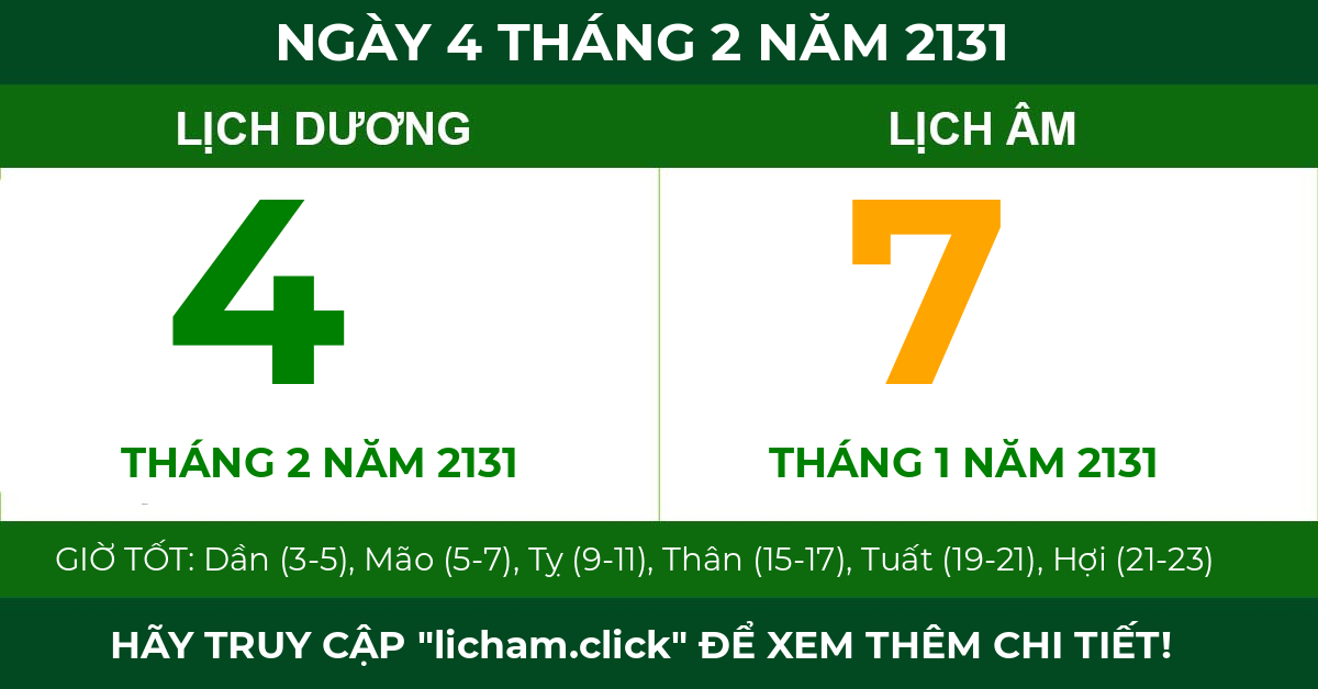 lịch âm ngày 4 tháng 2 năm 2131