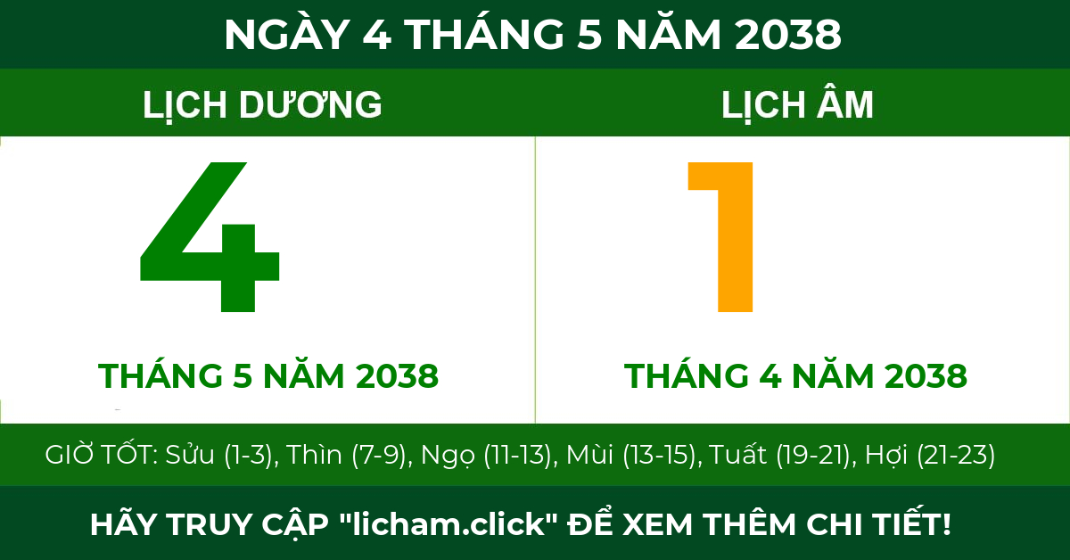 lịch âm ngày 4 tháng 5 năm 2038