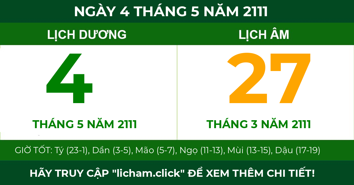 lịch âm ngày 4 tháng 5 năm 2111