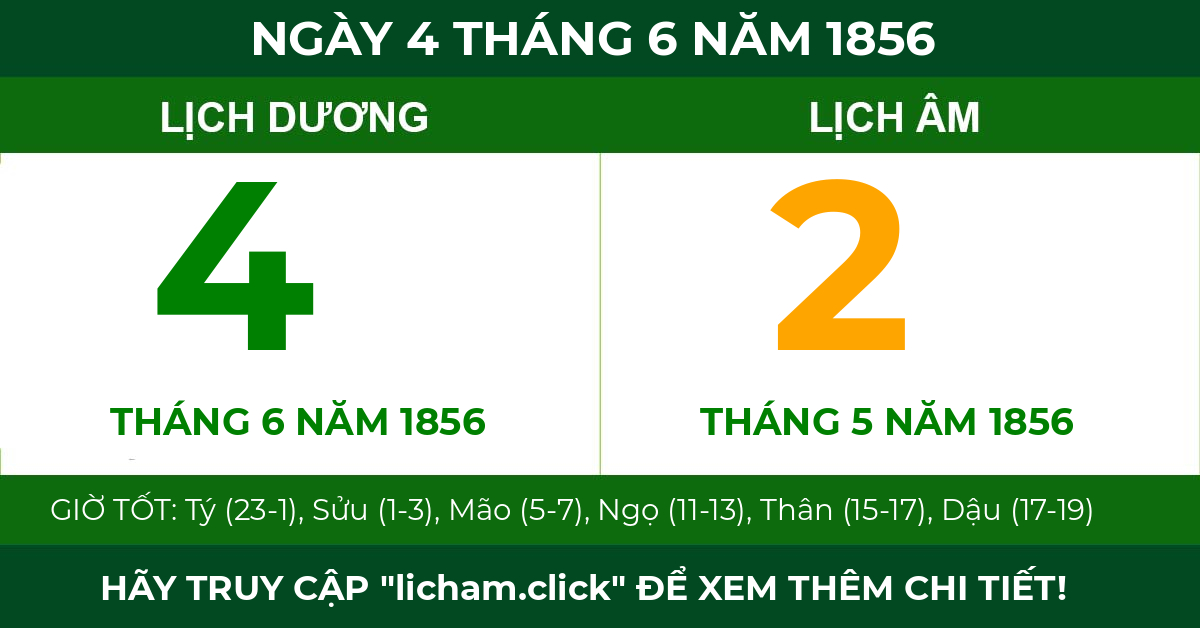 lịch âm ngày 4 tháng 6 năm 1856