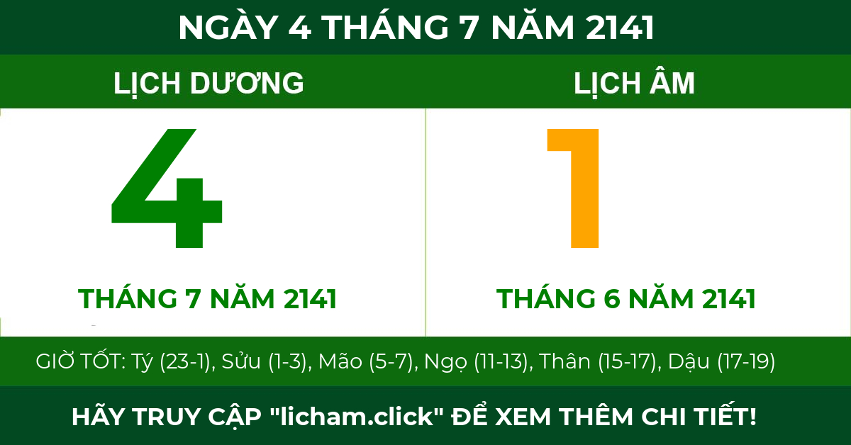 lịch âm ngày 4 tháng 7 năm 2141