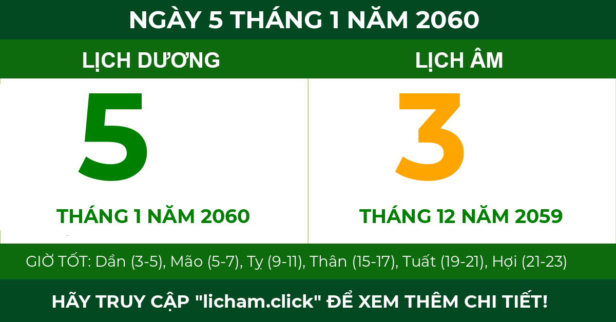lịch âm ngày 5 tháng 1 năm 2060