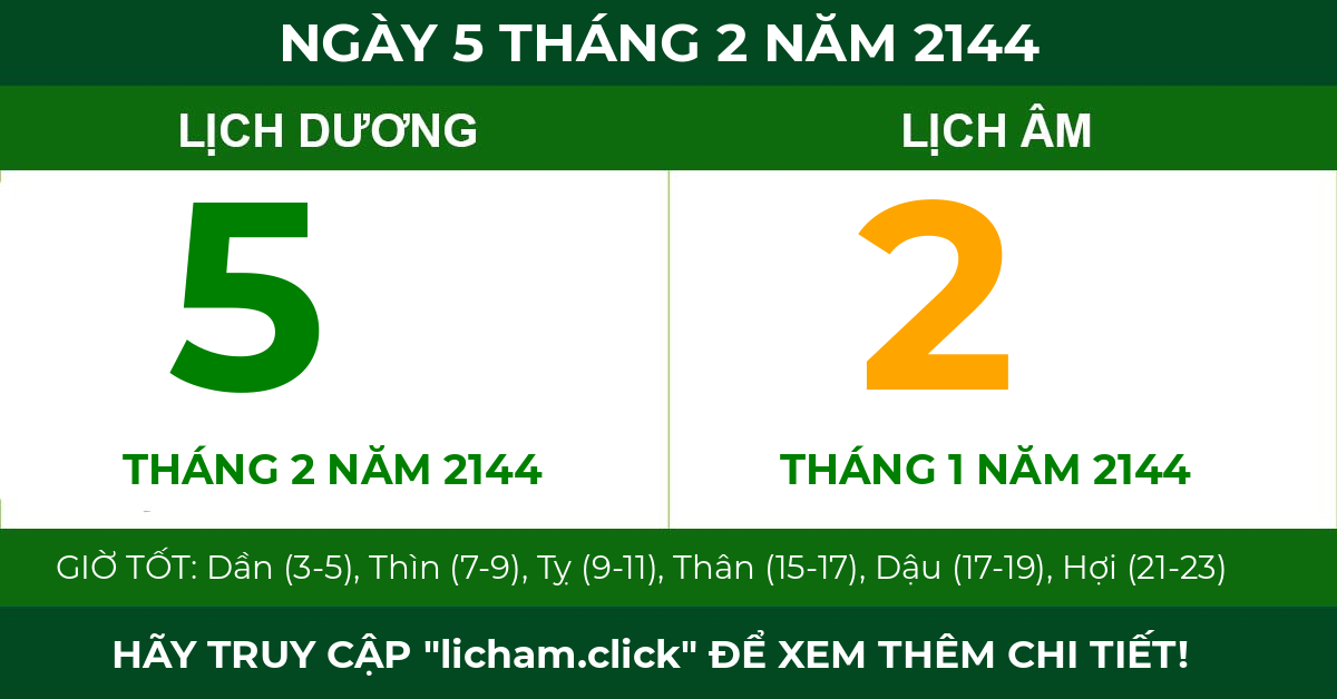 lịch âm ngày 5 tháng 2 năm 2144