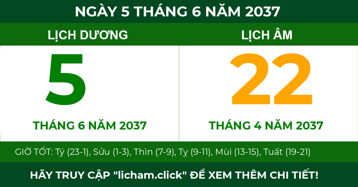 lịch âm ngày 5 tháng 6 năm 2037