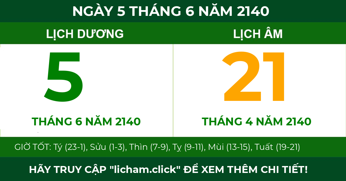 lịch âm ngày 5 tháng 6 năm 2140