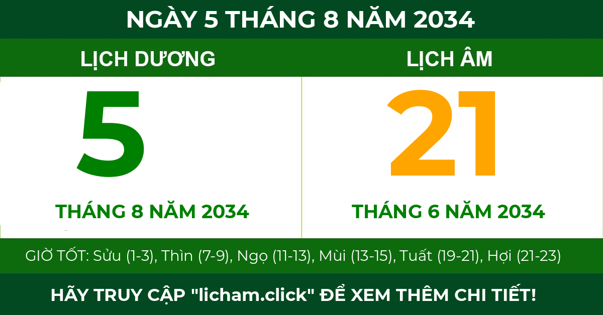 lịch âm ngày 5 tháng 8 năm 2034