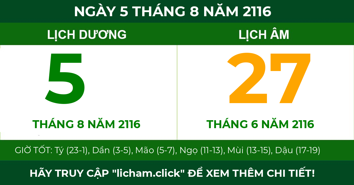 lịch âm ngày 5 tháng 8 năm 2116