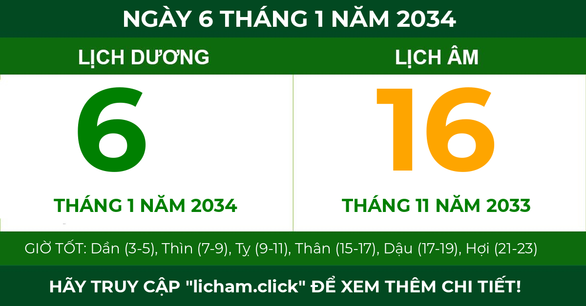 lịch âm ngày 6 tháng 1 năm 2034