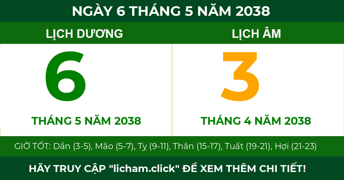 lịch âm ngày 6 tháng 5 năm 2038