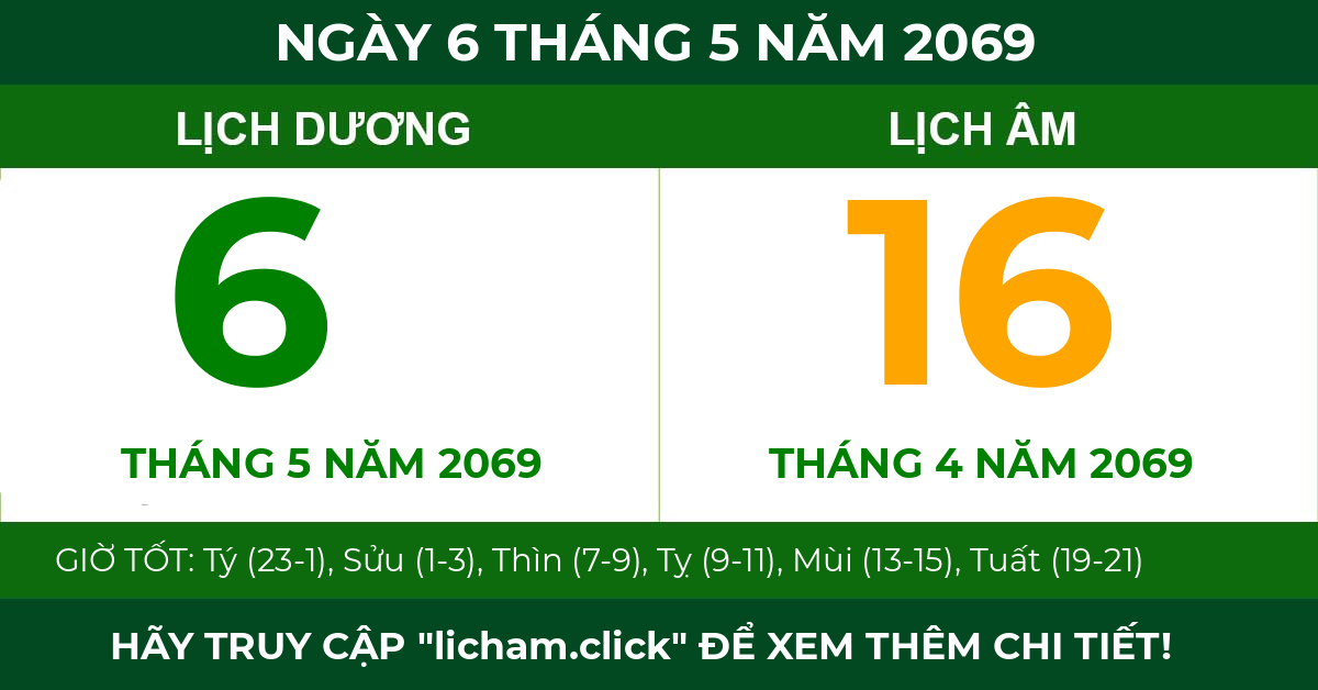lịch âm ngày 6 tháng 5 năm 2069