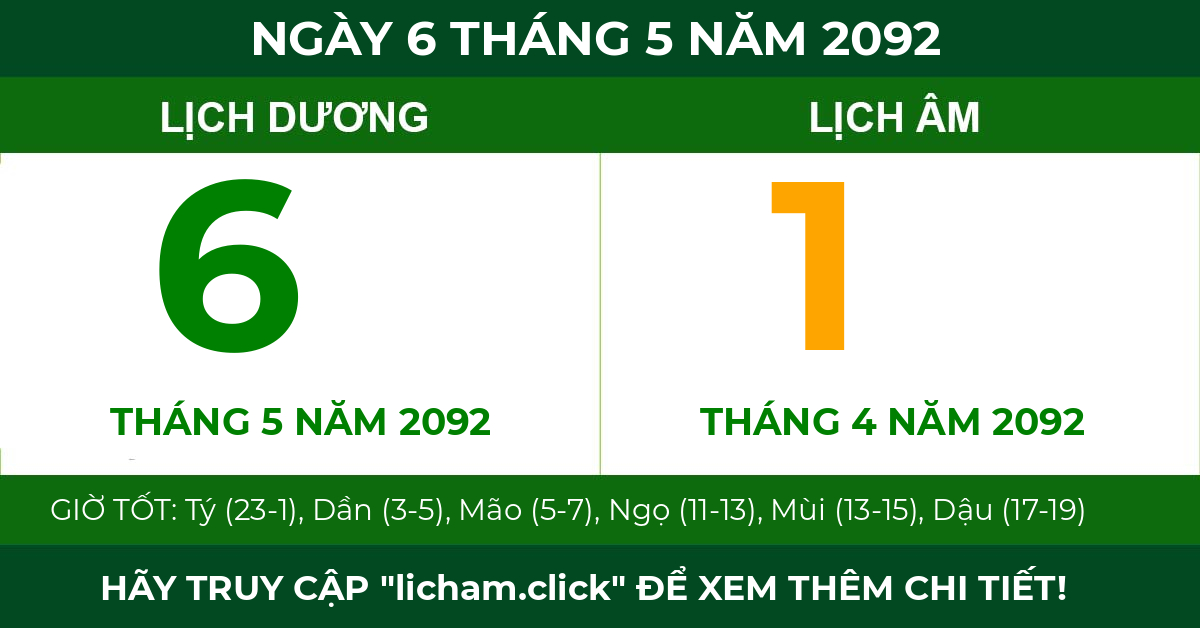 lịch âm ngày 6 tháng 5 năm 2092