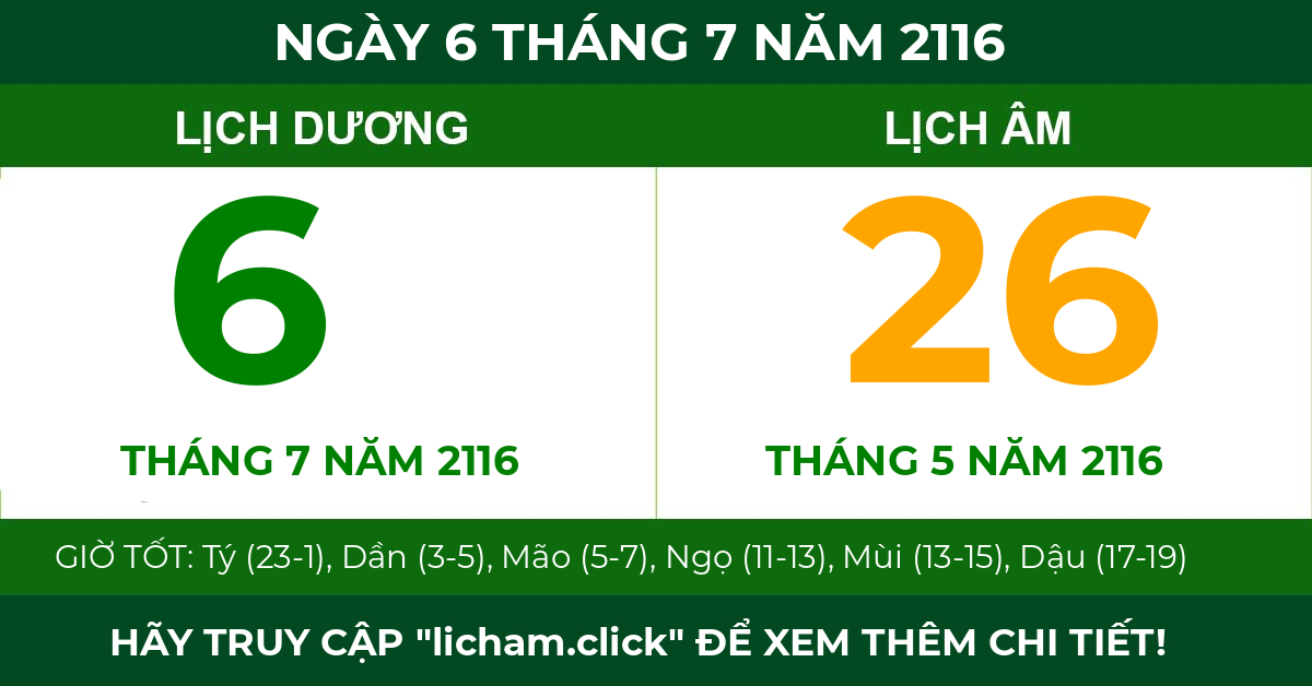 lịch âm ngày 6 tháng 7 năm 2116