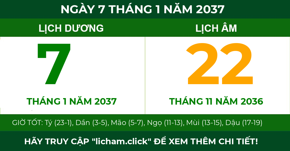 lịch âm ngày 7 tháng 1 năm 2037