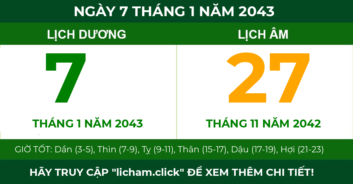 lịch âm ngày 7 tháng 1 năm 2043