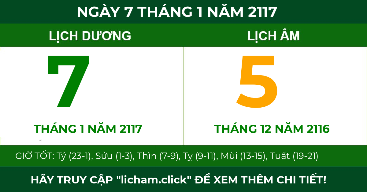 lịch âm ngày 7 tháng 1 năm 2117