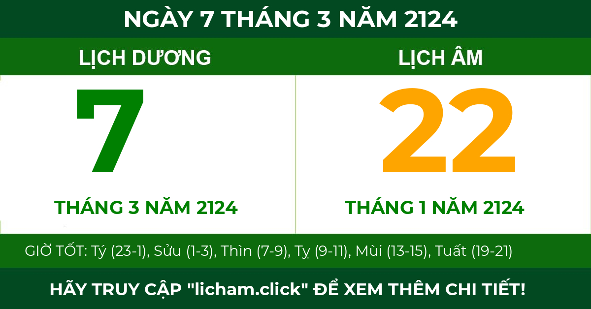 lịch âm ngày 7 tháng 3 năm 2124