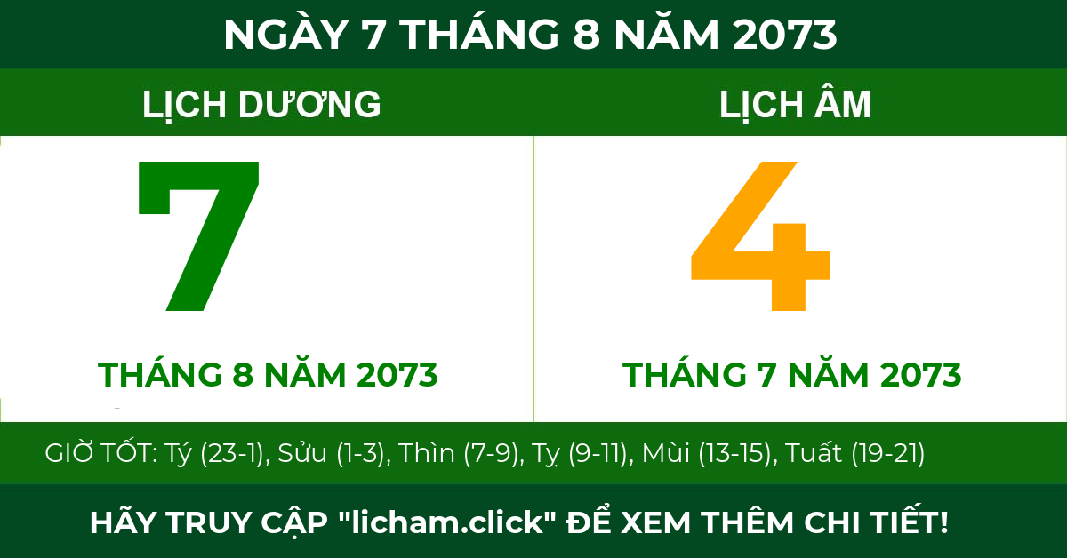 lịch âm ngày 7 tháng 8 năm 2073