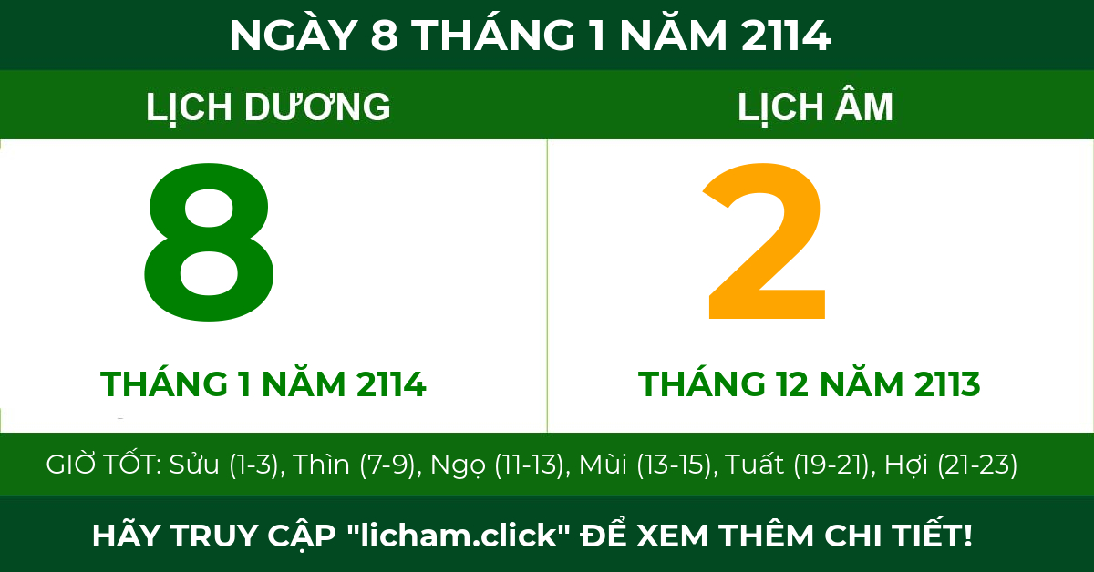 lịch âm ngày 8 tháng 1 năm 2114