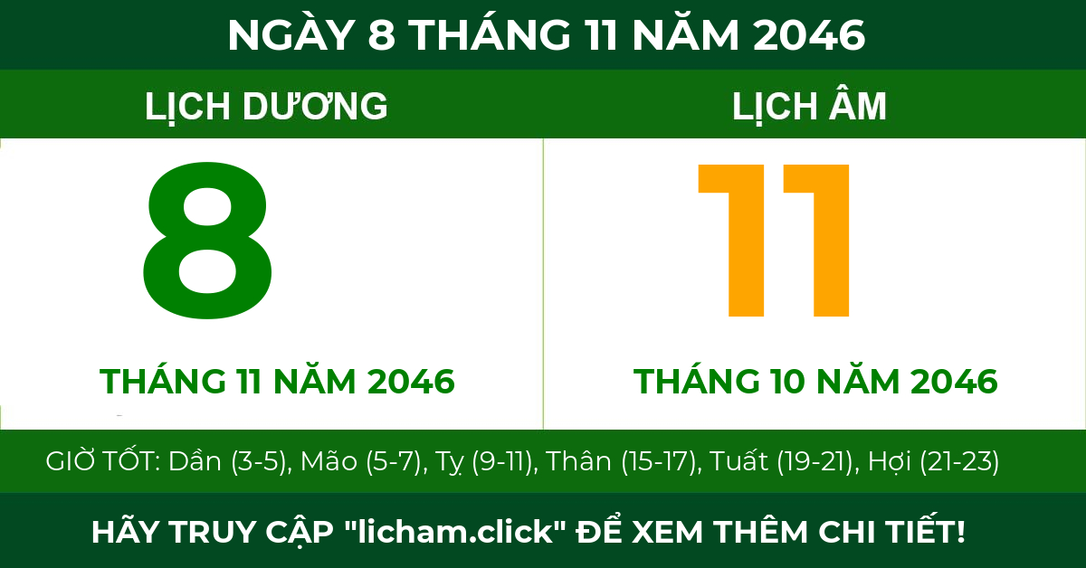 lịch âm ngày 8 tháng 11 năm 2046