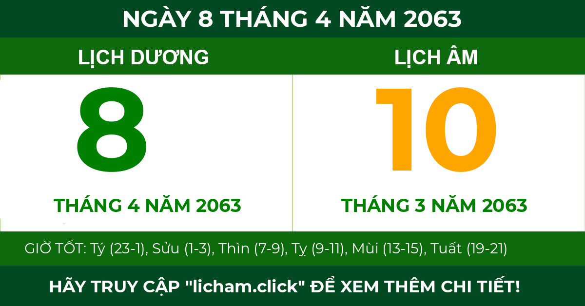 lịch âm ngày 8 tháng 4 năm 2063