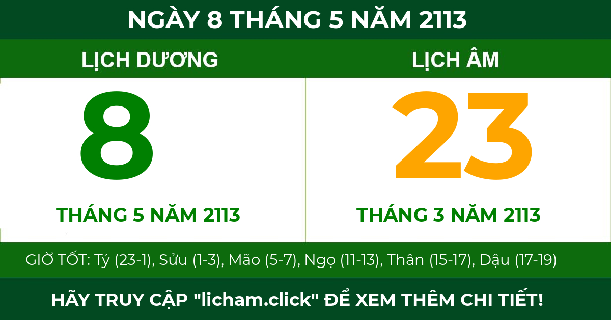 lịch âm ngày 8 tháng 5 năm 2113