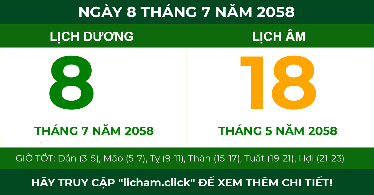 lịch âm ngày 8 tháng 7 năm 2058